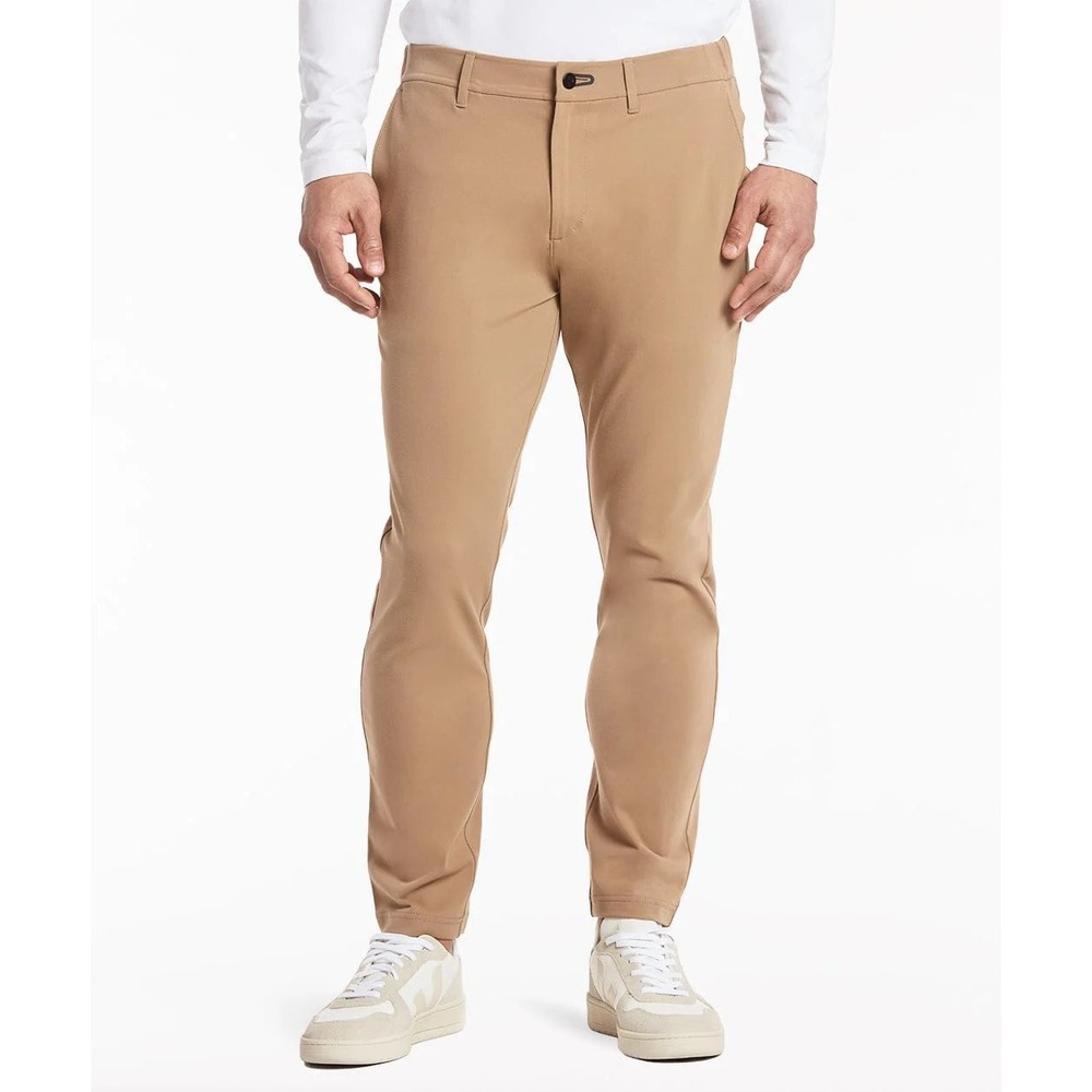 Public Rec Gamechanger 5-Pocket‎ Pant Tan Khaki Casual Slacks Slim Taper 34 x 32